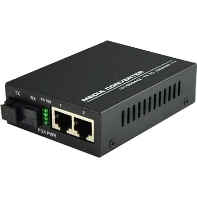 Converter Quang HDtec 2 cổng RJ45 Lan 1G