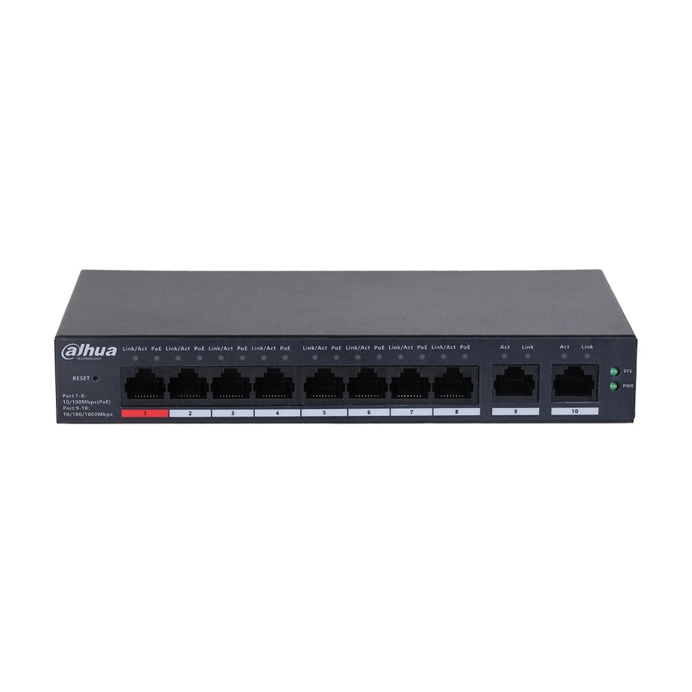 Switch PoE Cloud 10 port DAHUA DH-CS4010-8ET-110