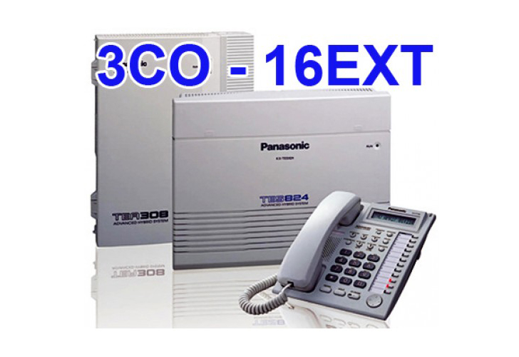 Tổng đài điện thoại Panasonic KX-TES824 (3 Trung kế 16 nhánh)