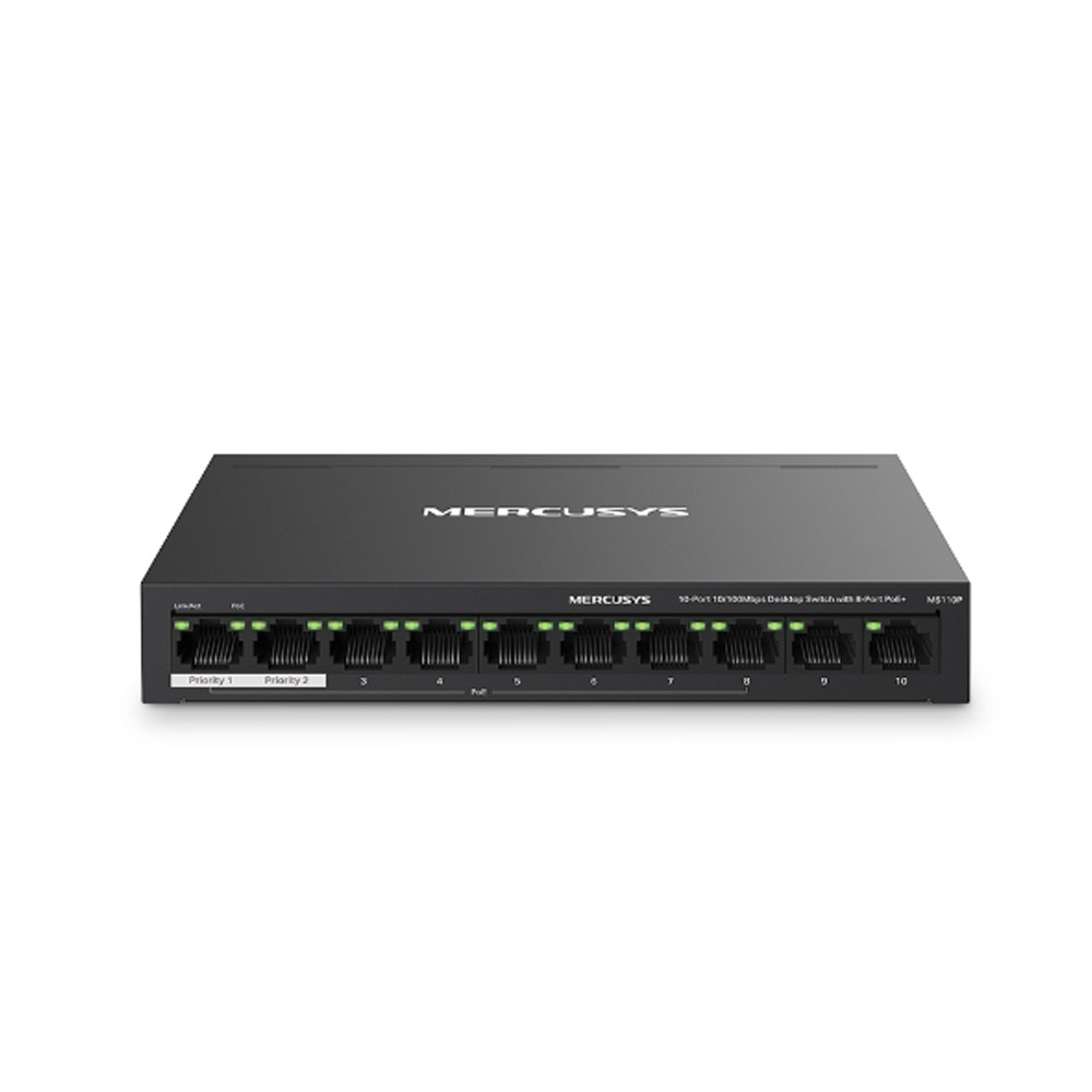 Switch Để Bàn 10 Cổng 10/100M Mercusys MS110P