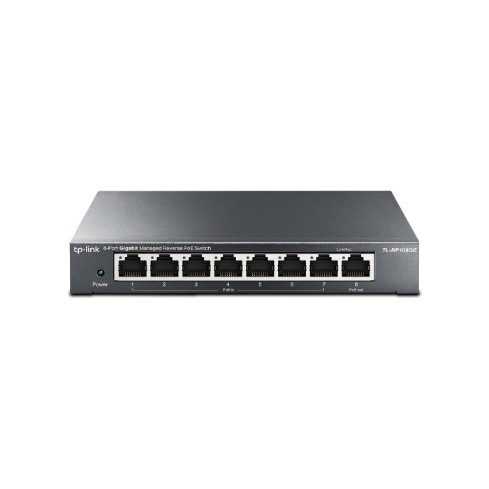 8-Port Gigabit Managed Reverse PoE Switch TP-LINK TL-RP108GE