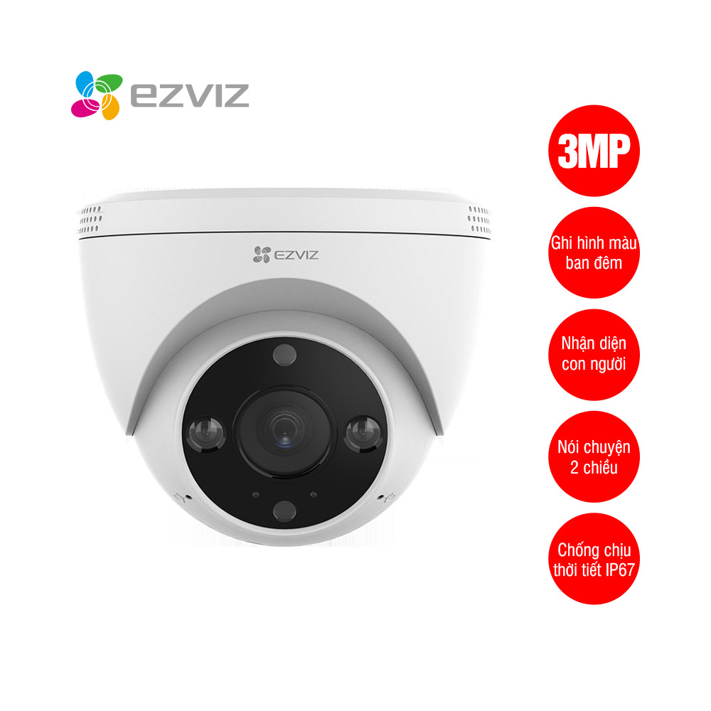 Camera WiFi bán cầu thông minh EZVIZ H4 2K (3MP)