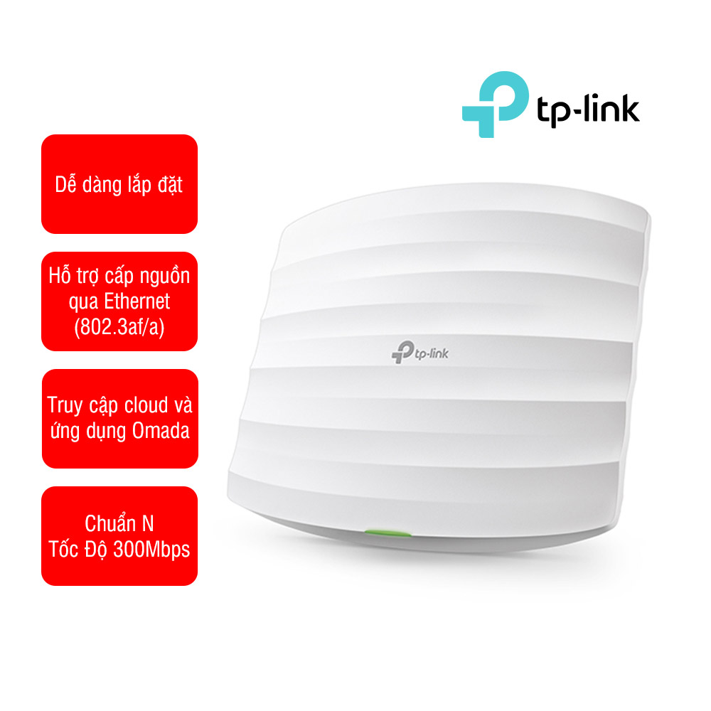 Access Point Wi-Fi Gắn Trần Chuẩn N Tốc Độ 300Mbps TP-LINK TL-EAP115