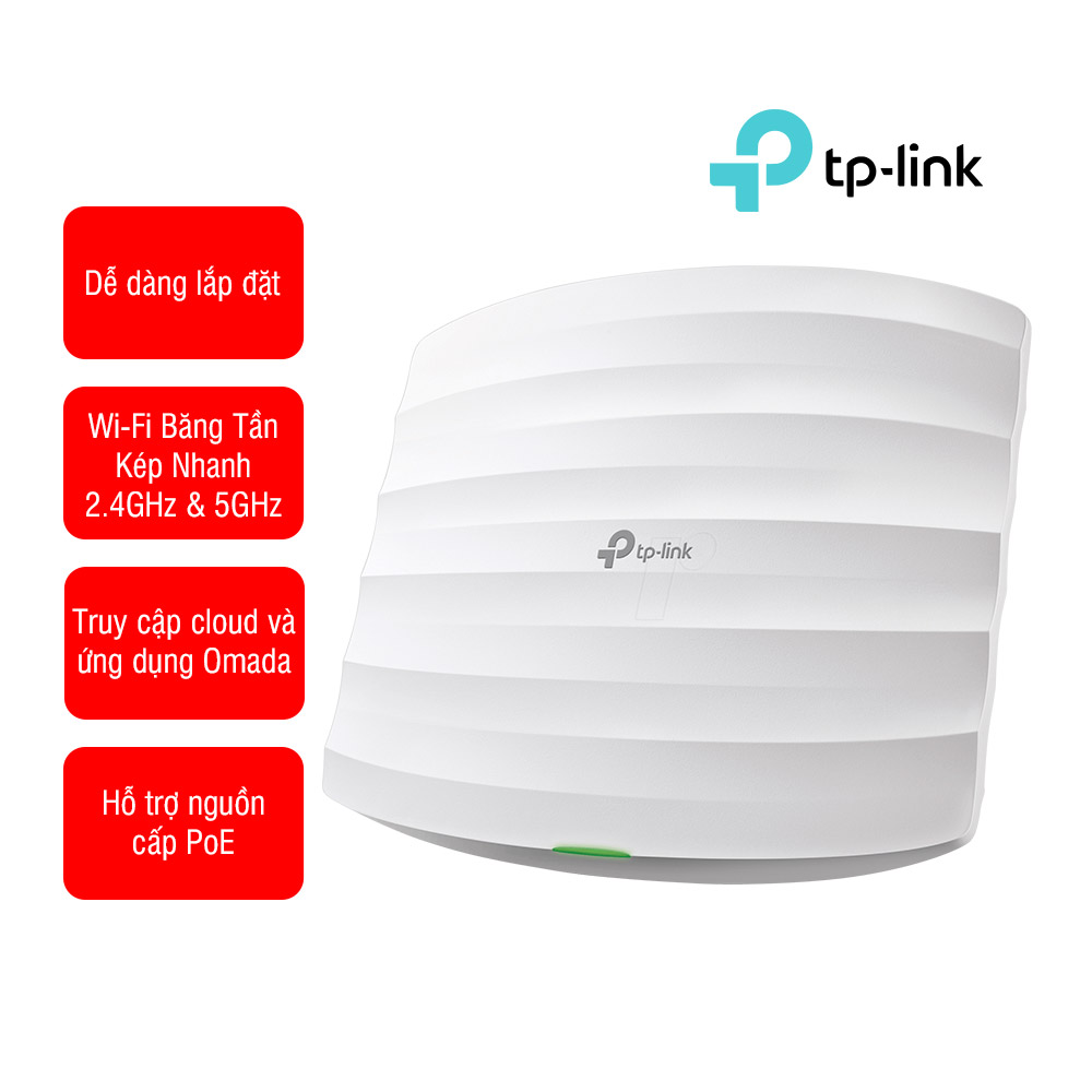 Bộ phát Wifi Gắn Trần Gigabit AC1350 MU-MIMO TP-LINK TL-EAP225